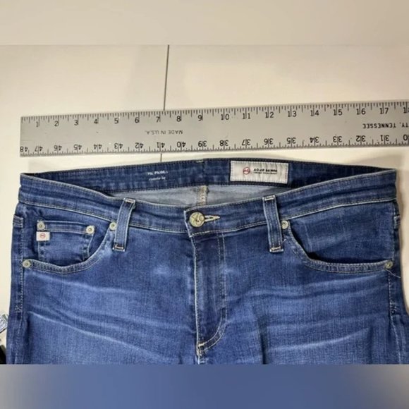 AG Jeans Prima Mid Rise Cigarette Dark Blue Wash Stretch Denim Pant SZ 32 - Picture 11 of 15